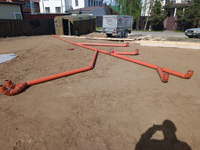 Монолитная плита под двухэтажный жилой дом из газобетона г.Щелково, Московской области 129 кв.метров июнь 2022года